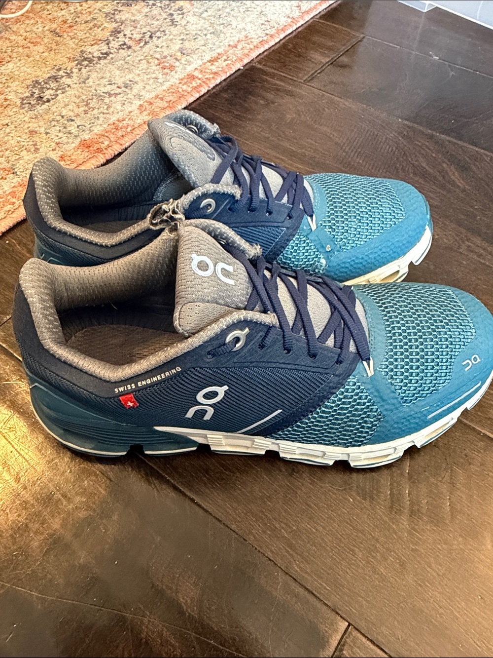 On Running Blue Mesh Running Shoes size 6